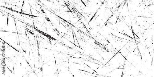 Abstract Distressed Black and White Grunge Scratches Texture Vector Background