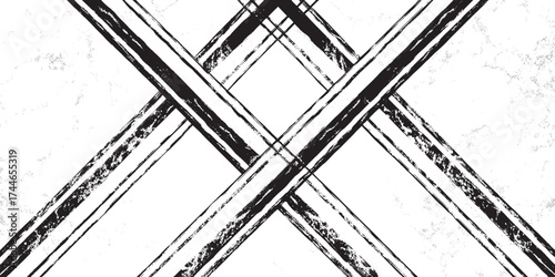 Monochromatic Grunge X Pattern Abstract Background