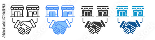 Acquisition Icon Set Multiple Style Collection