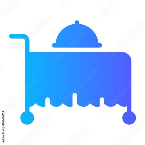 food trolly gradient icon