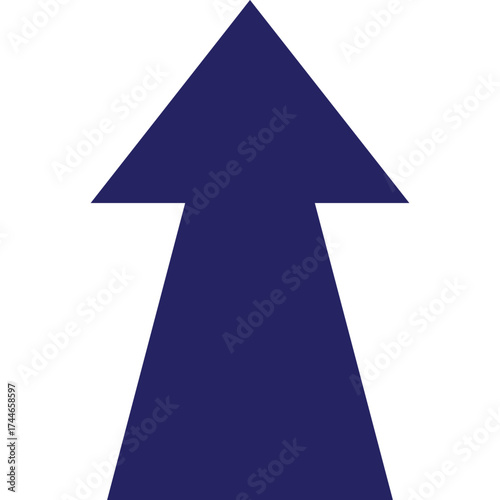 up arrow icon, black right arrow, black direction pointer, straight pointed arrow icon. arrows up icon set isolated on white background, with variable head size and variable long body arrow. eps 10