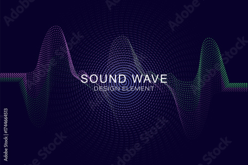 Sound Wave line background