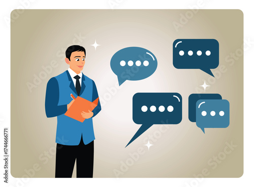 Business owners interact with customers and record client requests and opinions.