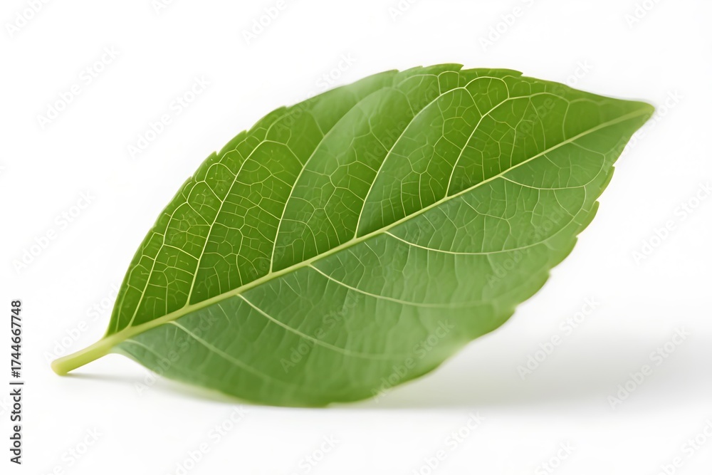 Obraz premium green leaf isolated on white