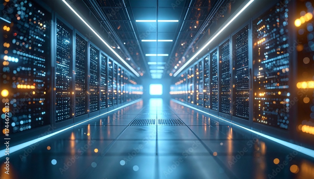 Obraz premium Digital transformation conceptual for next generation technology era