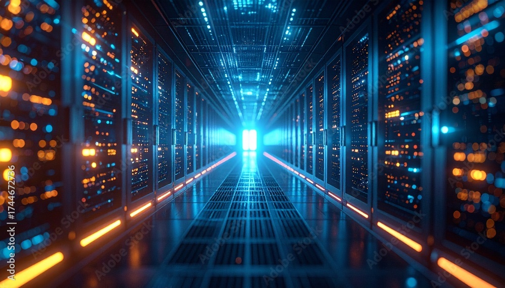 Fototapeta premium Digital transformation conceptual for next generation technology era