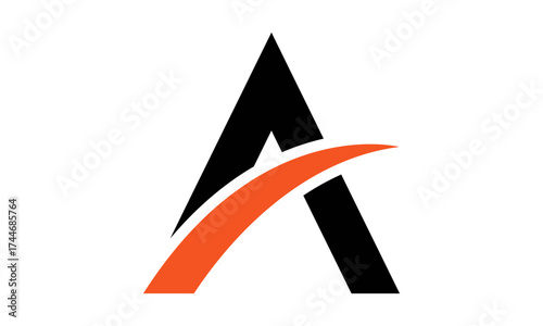 Modern Letter A Financial Logo	
