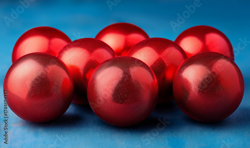 red balls background