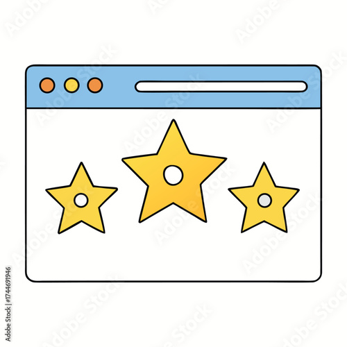 A sleek display of web ranking stars, symbolizing online ratings and user feedback. Perfect for websites, reviews, and digital platforms to showcase quality and performance.
