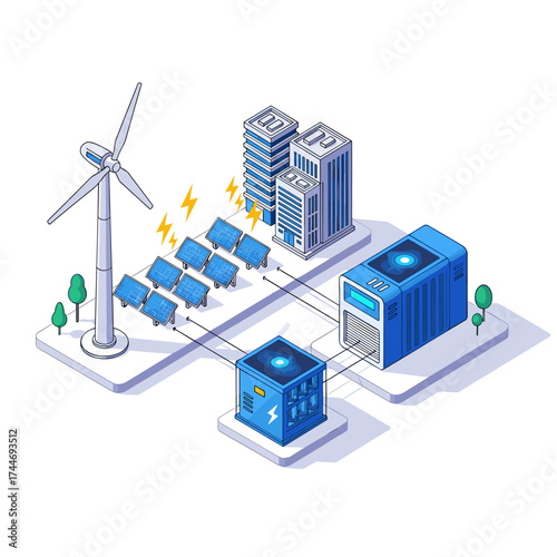 Sustainable urban energy systems integrating renewable sources for a greener future.