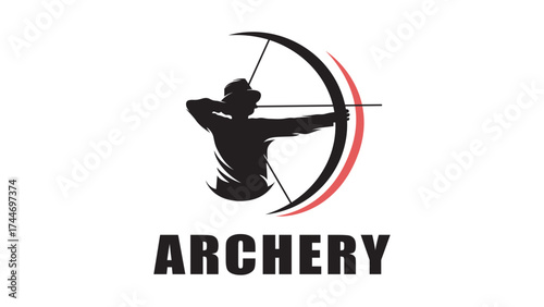 Archery Logo Template Design Vector art