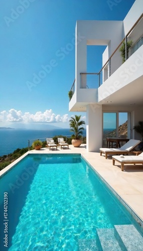 Luxurious Oceanfront Villa Private Pool, Spacious Terrace, Stunning Views. Perfect for Relaxing Getaways or Family Vacations. Enjoy IndoorOutdoor Comfort.