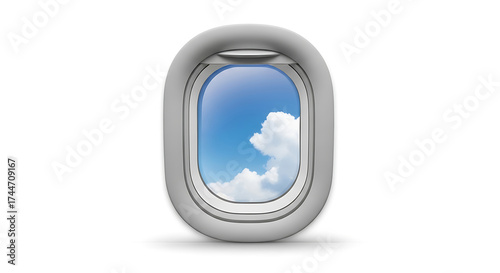 airplane on white background