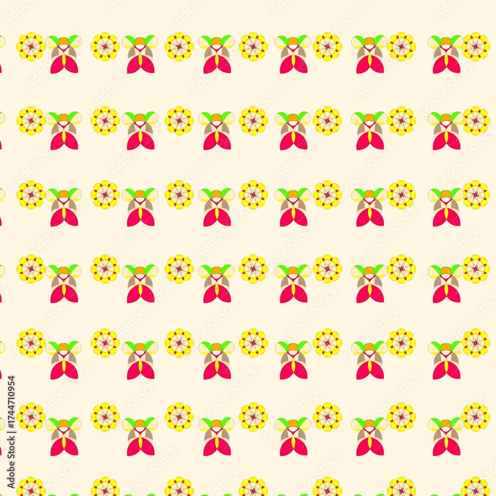 Fototapeta premium seamless pattern with hearts