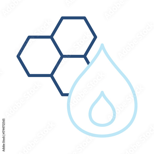 Fats Icon Color Outline Style. Vector Illustration Design