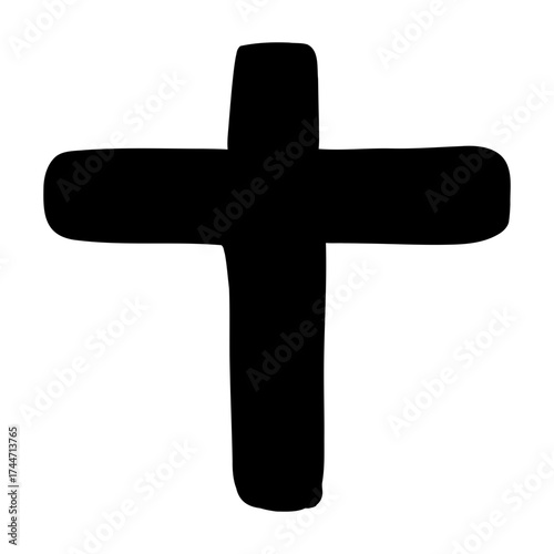 cross black icon