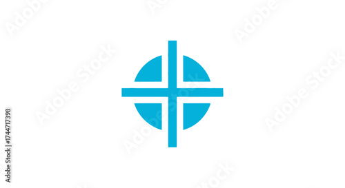 Geometric blue crosshair logo signifying precision aiming and targeted solutions