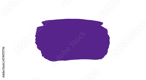 Isolated purple brushstroke against white canvas creating striking visual impact