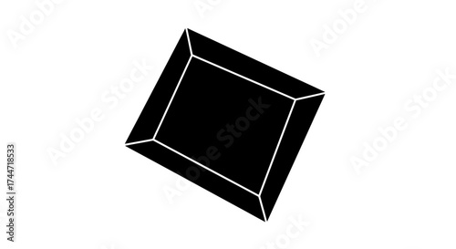 Monochrome geometric frame design conveying structure and modern simplicity creating visual intrigue