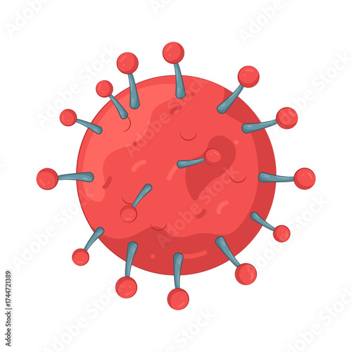 Illustration of coronavirus 