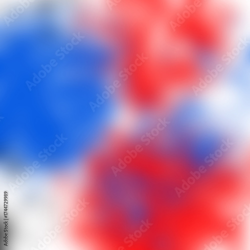 3D Realistic Background on Blurred Red Blue Gradient for Branding and Corporate Presentation Design