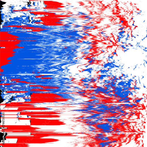 Modern Glitch Effect Background with Red Blue Abstract Texture for Creative Branding Presentation