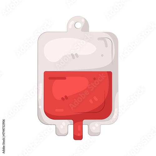 Illustration of Blood Bag for Transfusion
