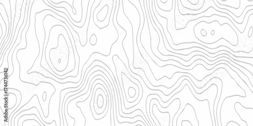white topography map geography relief diagram texture design. Topography white background and black line world map texture design. Lines Topographic contour lines grid map seamless pattern.	
