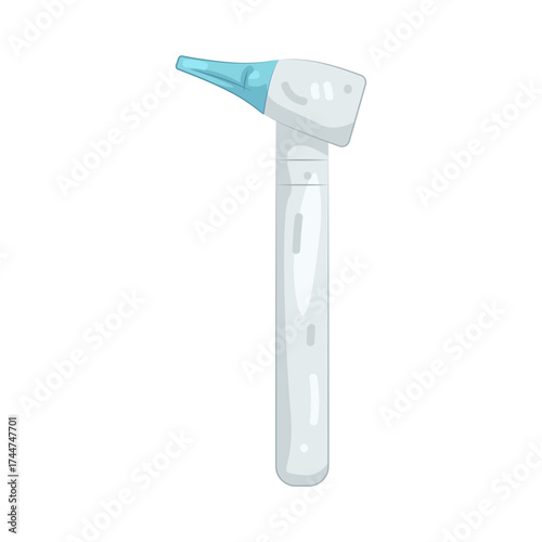 Illustration of Medical Otoscope Instrument