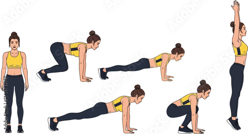 Burpee exercise guide for women fitness and bodyweight workout
