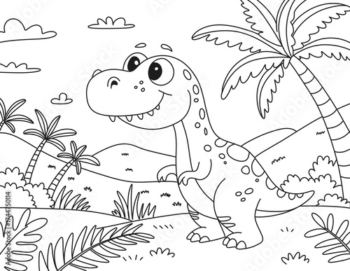 Dinosaur coloring pages