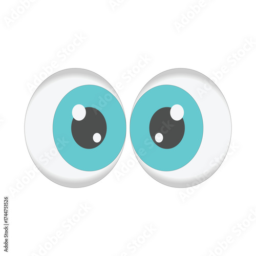 cartoon eyes vector illustration	