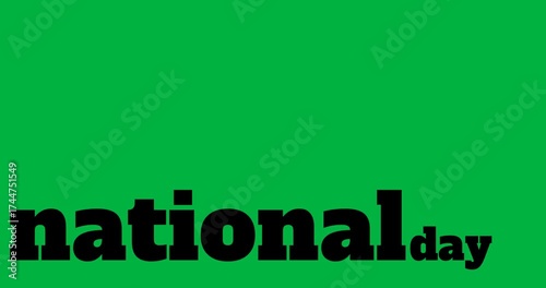 Digital animation promotes National Pizza Day with a transparent background banner.