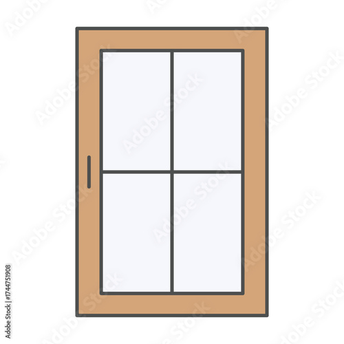 vector illustration of a window