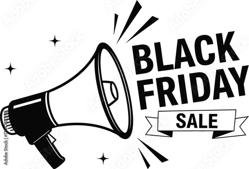 Megaphone announces exciting Black Friday sale with festive bursts