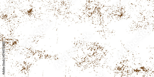 Dirty brown grunge wall texture with old paint and rusty metal surface pattern