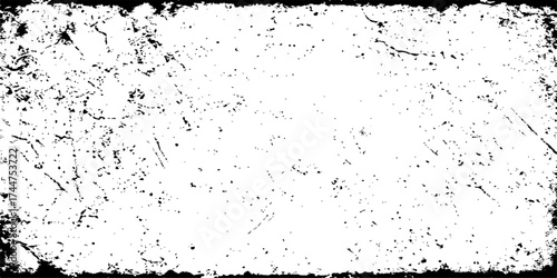 Abstract black and white grunge texture splash background with ink splat design and dirty paint pattern