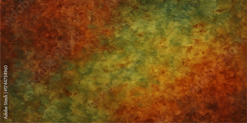 Old rusty metal texture: a grunge backdrop with vintage orange and brown paint colours creating a hot autumn pattern