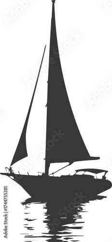 silhouette of a sailboat