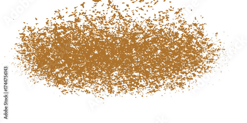 golden wheat ears on white background