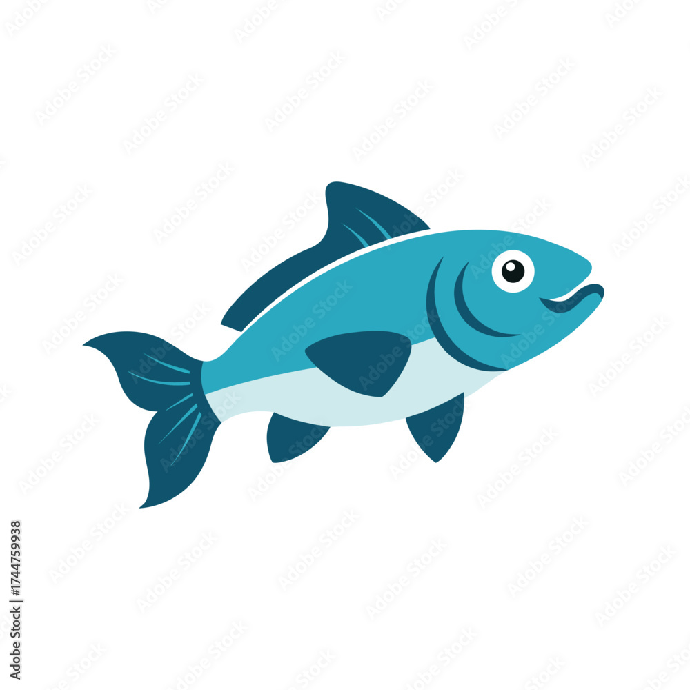 Fototapeta premium Cod on White Background