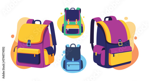 Colorful backpacks for school and everyday adventures.
