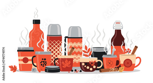 Cozy autumn drinks and warm beverages for the fall season.