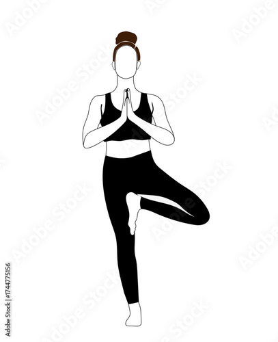 Yoga Pose Illustration