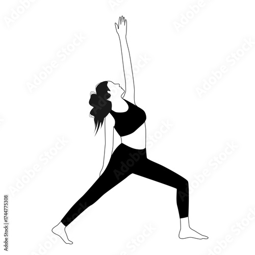Yoga Pose Illustration