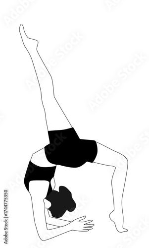 Yoga Pose Illustration