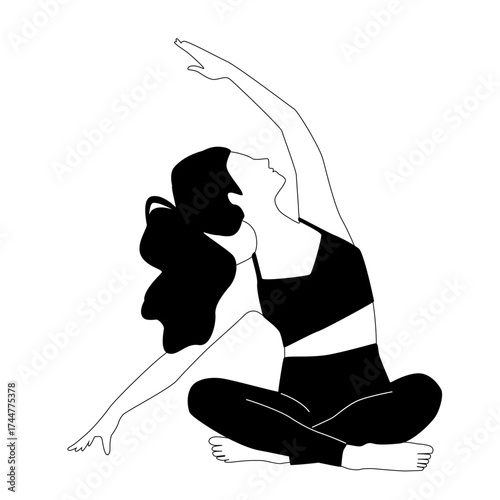 Yoga Pose Illustration