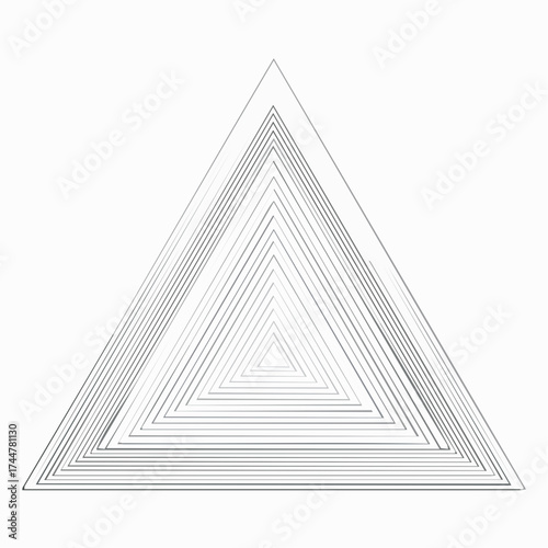Concentric triangles receding into the distance, creating an abstract geometric tunnel effect.