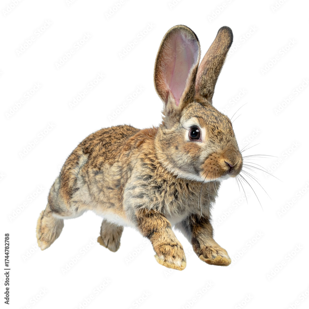 Obraz premium rabbit, on transparent background, cutout