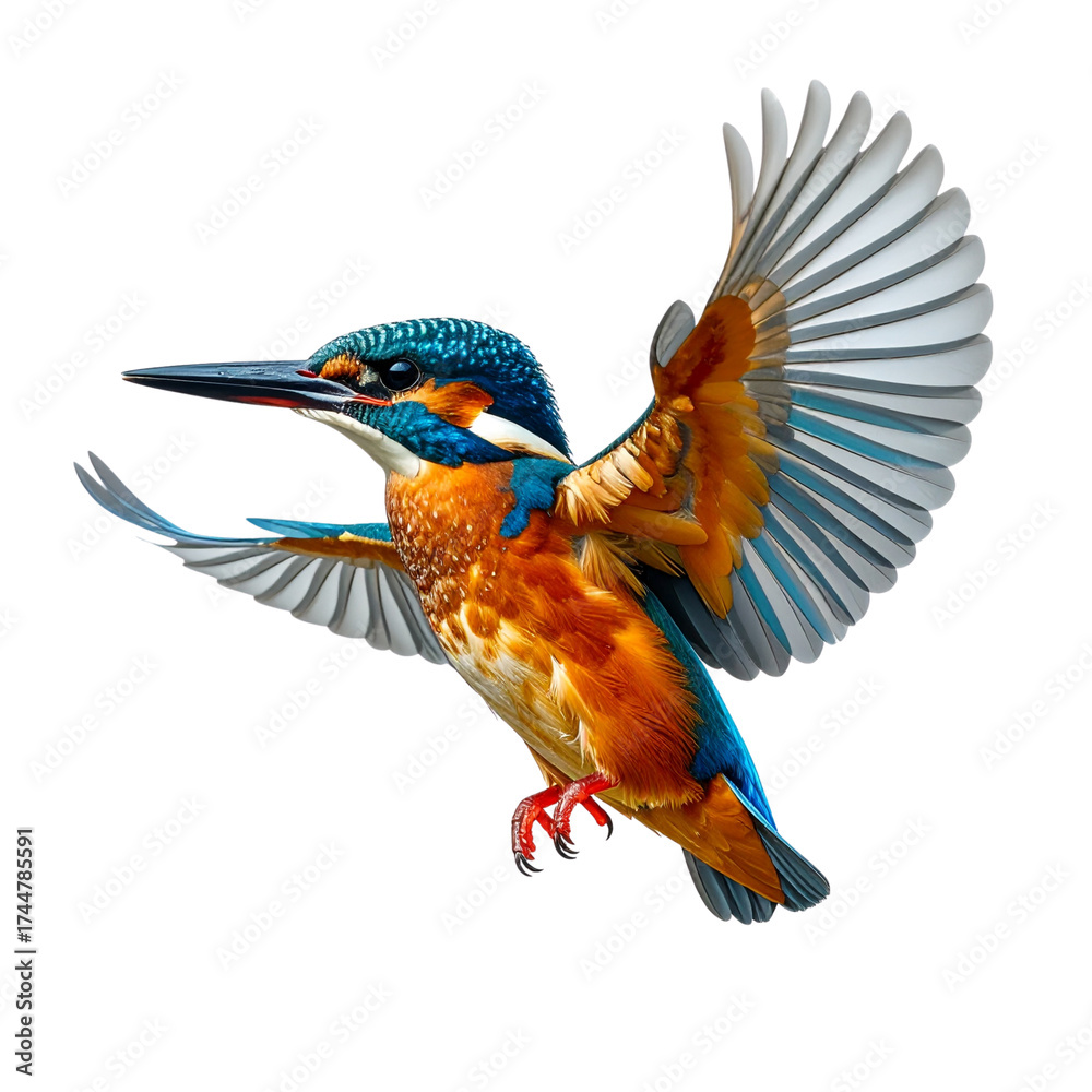Fototapeta premium kingfisher bird, Transparent background 